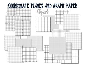 Preview of Coordinate Planes and Graph Paper Clip Art