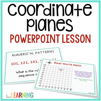 Preview of Coordinate Planes and Numerical Patterns Slides Lesson - 5th Grade Math