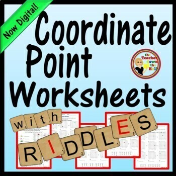 Preview of Coordinate Point Worksheets with Riddles Coordinate Graph - Ordered Pairs
