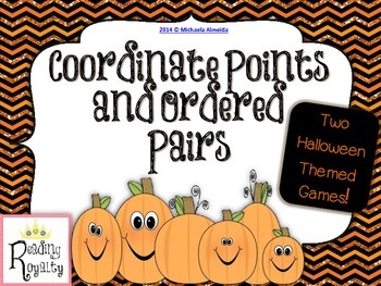 Preview of Coordinate Points - 2 Halloween themed games!