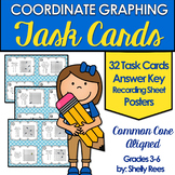 Coordinate Points on a Graph Task Cards and Posters Set