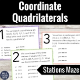 Coordinate Quadrilaterals Activity: Coordinate Geometry
