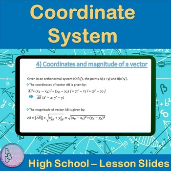 Preview of Coordinate System | High School Math PowerPoint Lesson Slides