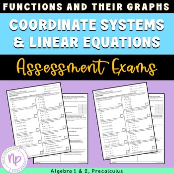 Preview of Coordinate Systems & Linear Equations | ASSESSMENT PACK