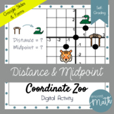 Coordinate Zoo | Distance & Midpoint | Google Slides & For