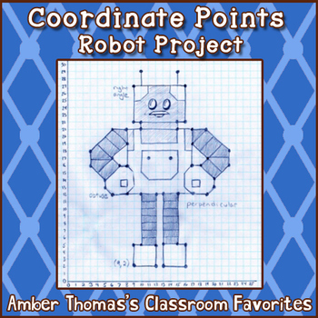 Preview of Coordinate Points and Ordered Pairs Robot