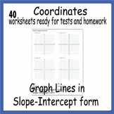 Coordinates-Graph Lines in Slope-Intercept form