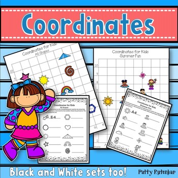 Preview of Coordinates for Kids Quick and Easy (Color and BW)