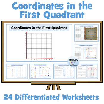 Preview of Coordinates in the First Quadrant Worksheets