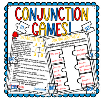 Conjunctions - What They Are & 12 Easy Classroom Games.