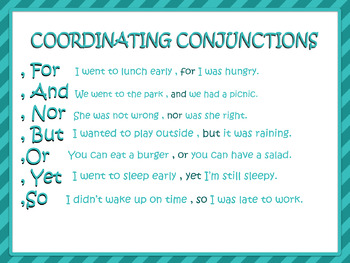 Preview of Coordinating Conjunctions 2