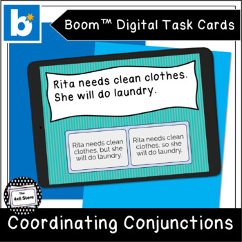 Preview of Coordinating Conjunctions: Boom Learning Digital Task Cards