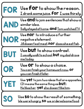 Coordinating Conjunctions & Commas L.4.2.C by Rock Paper Scissors