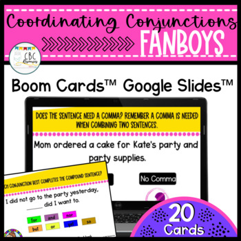 FREE Fanboys Coordinating Conjunctions Cards