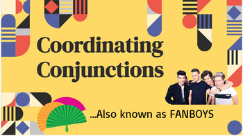 Preview of Coordinating Conjunctions (FANBOYS) Tool Kit