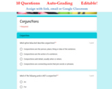 Coordinating Conjunctions Google Forms™ Assessment - Dista
