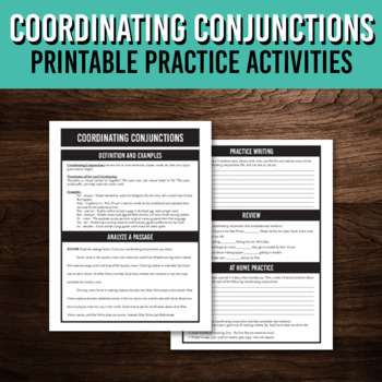 Coordinating Conjunctions: Definition, Examples, & Exercises