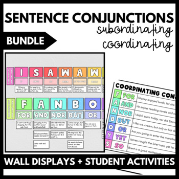 Preview of Coordinating + Subordinating Conjunctions BUNDLE