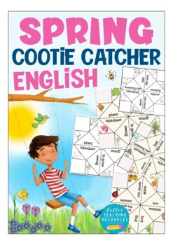 Preview of Cootie Catcher - SPRING (Easter) - ESL / English game for young learners