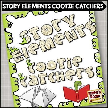 Preview of Story Elements Cootie Catchers Activity