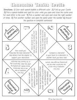 Cootie Catcher Story Elements, Grades 4-6 by The Gilded Classroom