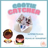 Cootie Catcher Summer places and Means of Transport