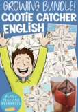 Cootie Catcher games for English / ESL in primary school BUNDLE