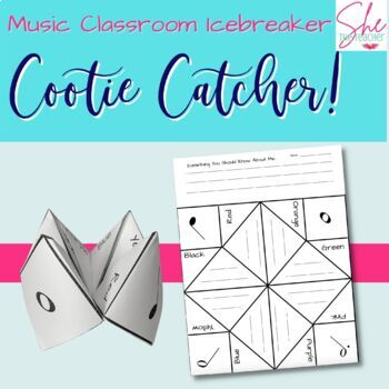 Preview of Cootie Catchers: A Music Classroom Icebreaker & Get to Know You Activity
