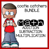Cootie Catchers - Math Addition, Subtraction and Multiplic