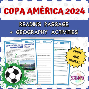 Preview of Copa América 2024 (soccer) || READING PASSAGE + GEOGRAPHY || Hispanic Heritage