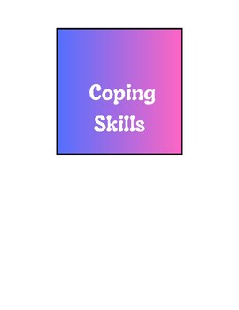 Preview of Emotional Regulation- Coping Skill Cards