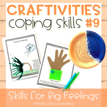 Preview of Coping Skill Craft Activity Set for Calm Down Breathing and Visualization 