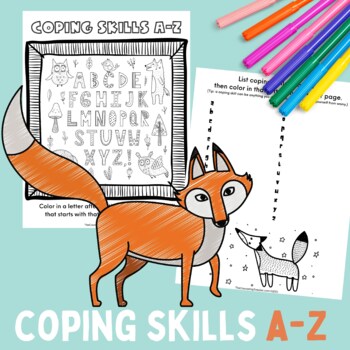 Preview of Coping Skills A-Z for Self Regulation