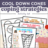 Cool Down Cones Summer Coping Skills Worksheet & Craft  | 