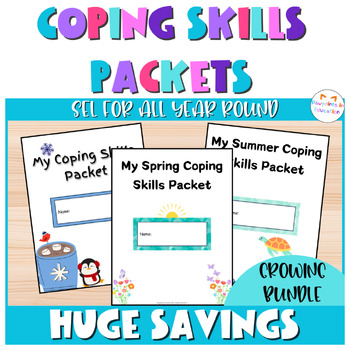 Preview of Coping Skills Activity Packet | Self-Regulation | SEL | No-Prep | GROWING BUNDLE