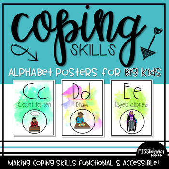 Preview of Coping Skills Alphabet Line - For Older Students