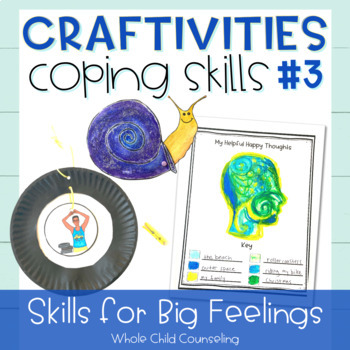 Preview of Emotional Regulation CBT Coping Strategy Arts and Crafts Activities Set 3