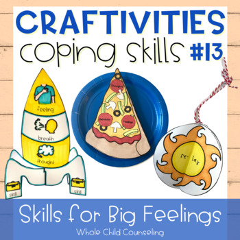 Preview of CBT Craft Activity Projects for Engaging Social Emotional Learning Set 13