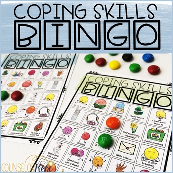 Preview of Coping Skills Activities: Coping Skills Bingo Counseling Game