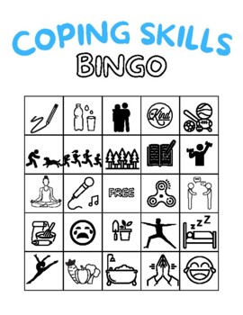 Preview of Coping Skills Bingo