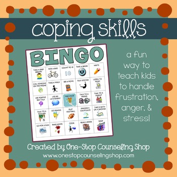 Preview of Coping Skills Bingo Game (2 different versions!)
