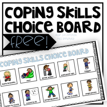 Preview of Coping Skills Choice Board