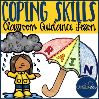 Preview of Coping Skills Classroom Guidance Lesson for Elementary School Counseling