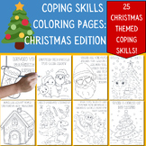 Coping Skills Coloring Book for Kids: Christmas Social-Emo