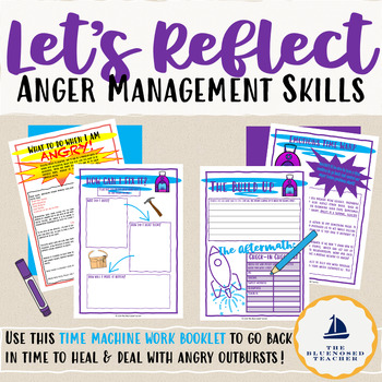 Preview of Coping Skills For Anger Management Self Regulation Lessons and Worksheets PDF