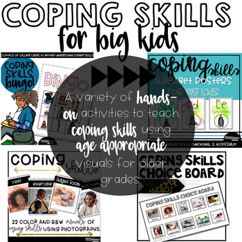Preview of Coping Skills For Big Kids Bundle