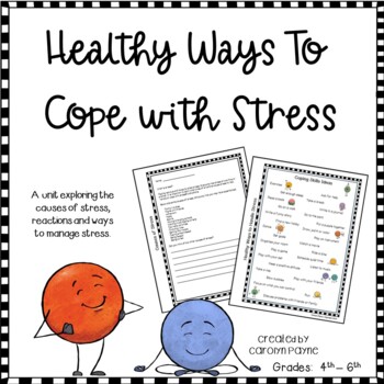 Preview of Coping Skills:  Healthy Ways to Cope with Stress (Elementary)  Print and Digital