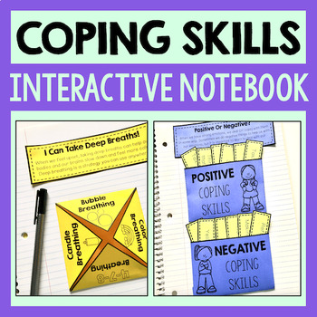 Preview of Coping Skills Activities For SEL and Counseling Interactive Notebooks