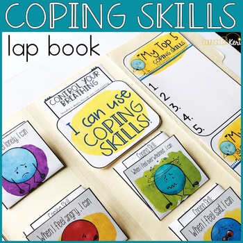 Preview of Coping Skills Activities Interactive Calming Strategies Lap Book