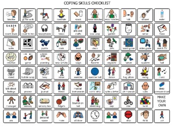 Coping Skills Master List Visual by Spectrum Studio | TpT